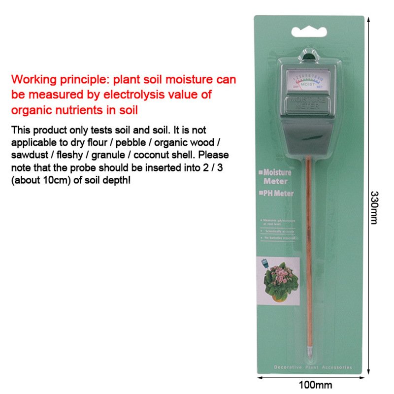 Square head single needle flower gardening soil meter soil pH value detector