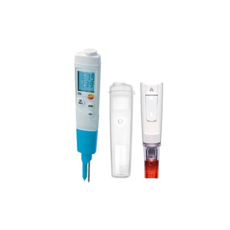 Industrial Testo 206 ph2 IP68 Digital Professional PH Tester Meter For Semi-Solid Food Jelly Meat Cheese Fruit Phmetro