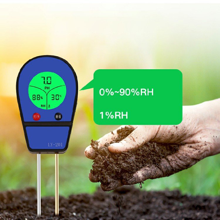 Digital display 3 in 1 Soil moisture detector ph horticultural flower moisture pH meter temperature detection tester