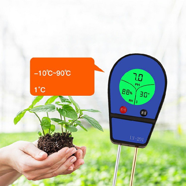 Digital display 3 in 1 Soil moisture detector ph horticultural flower moisture pH meter temperature detection tester