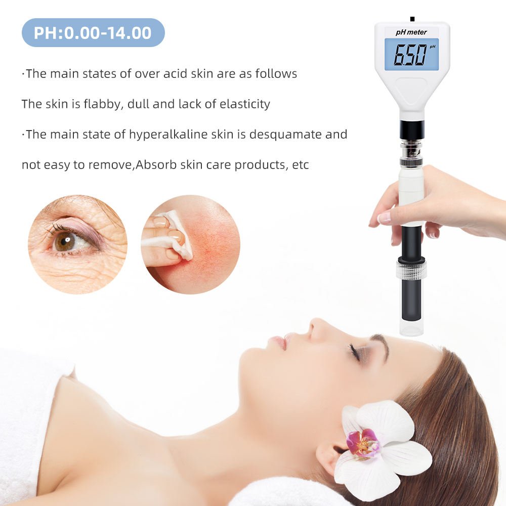 Professional Digital Acidity Meter with LED Display and Backlight Skin Care Analyzer PH Meter Customized OEM Support