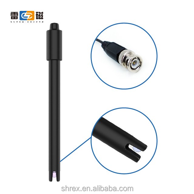 PH-2-021 non-refillable gel ph combination electrode factory wholesale price good quality BNC pH combination probe ph meter