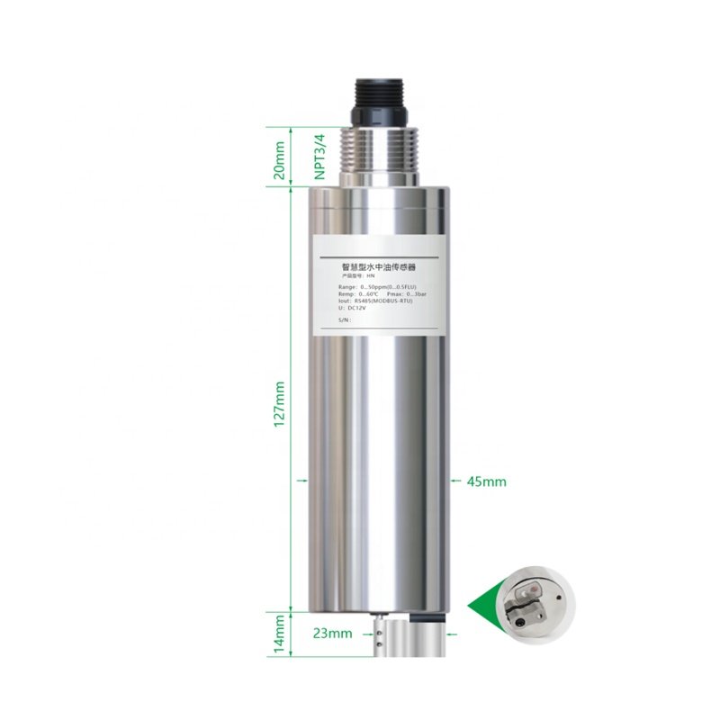 Water Sensor Supplier Online Water Analyzer RS-485 MODBUS 4...20mA Chlorophyll Sensor for Sweage Water Test