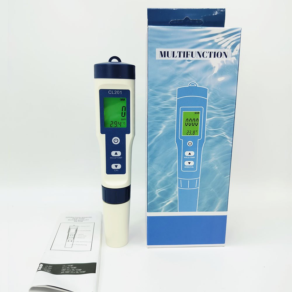 CL201 Chlorine Meter Test Instrument Efficient Swimming Pool Free Chlorine Monitoring & Detection Instrument