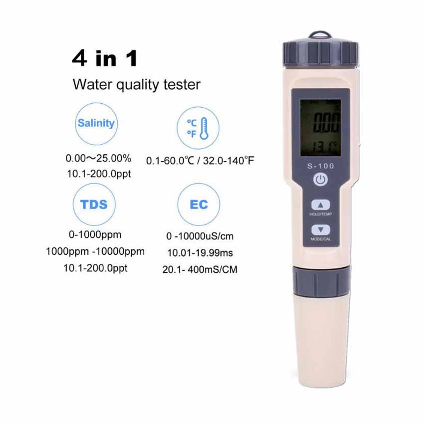 New handheld diet electronic Mariculture hydrometer Temperature electronic salinometer 25%