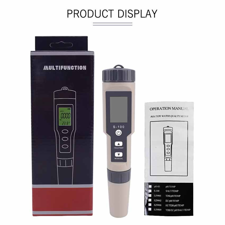 New handheld diet electronic Mariculture hydrometer Temperature electronic salinometer 25%