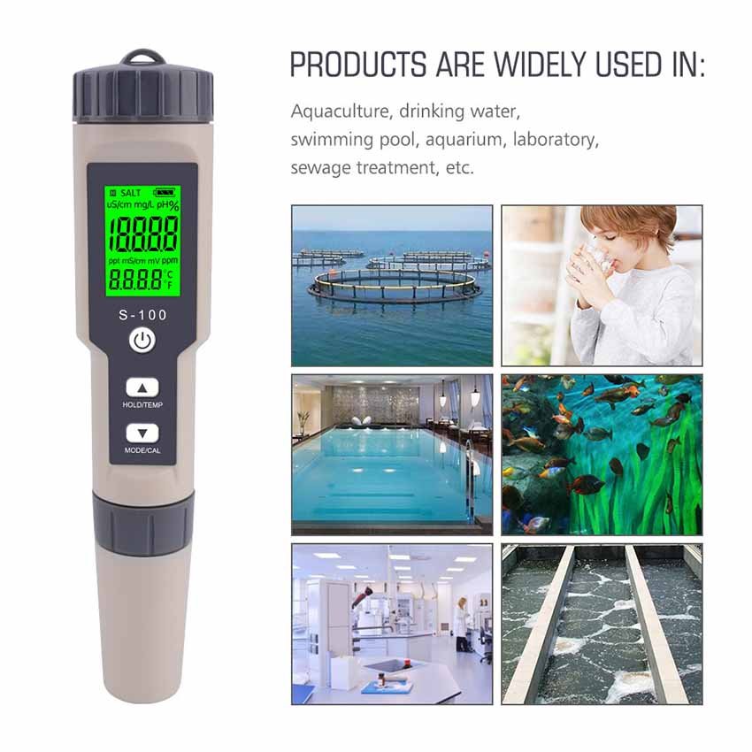 New handheld diet electronic Mariculture hydrometer Temperature electronic salinometer 25%