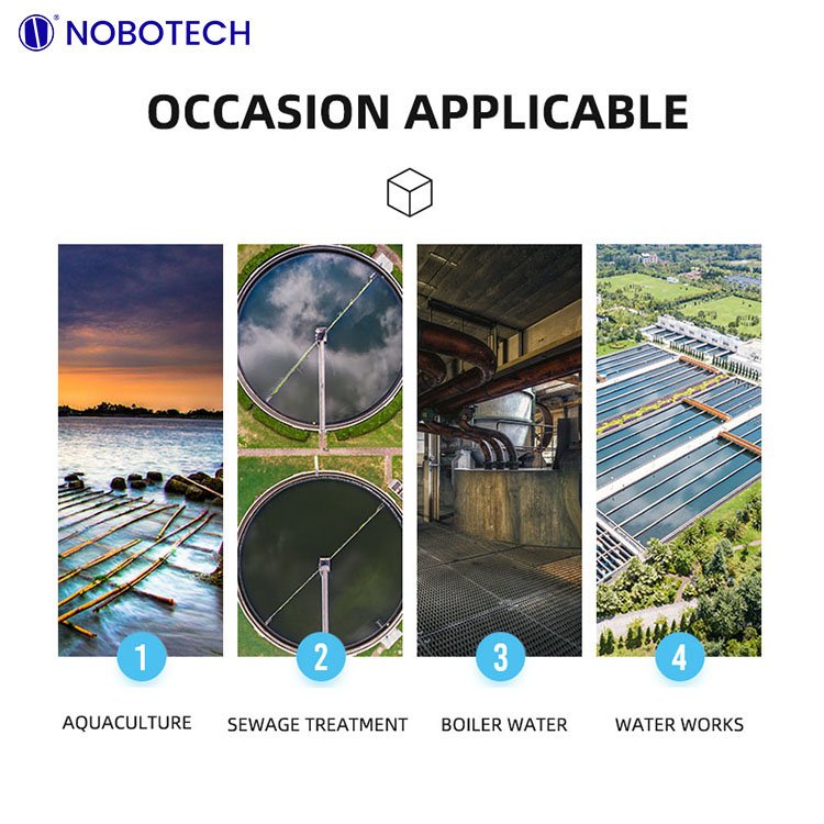 NOBOTECH multi-parameter water quality online analyzer with pH TDS ORP EC DO CL Turbidity multiparameter meter analyzer