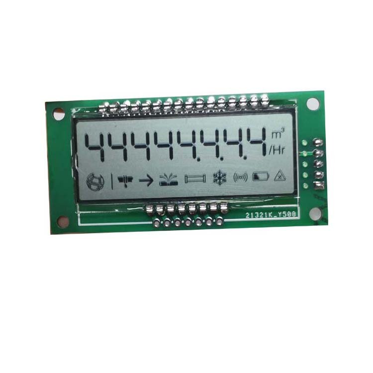 Factory small mini custom OEM TN STN HTN VA FSTN reflective 2 3 4 8 digit glass panel 7 segment lcd display for water meter lcd