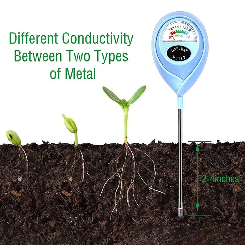 Soil moisture tester Soil tester temperature and humidity count display to measure pH value color moisture soil tester