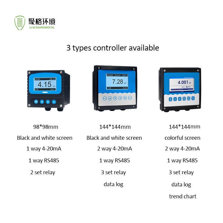 Online Membrane Free Chlorine Meter Polarographic PH compensation Residual Chlorine Controller Analyzer For Swimming Pool