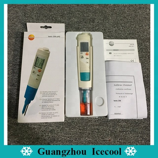Original Testo 206-pH2 pH meter NO.0563 2062 For milk and fruit semi-solid media