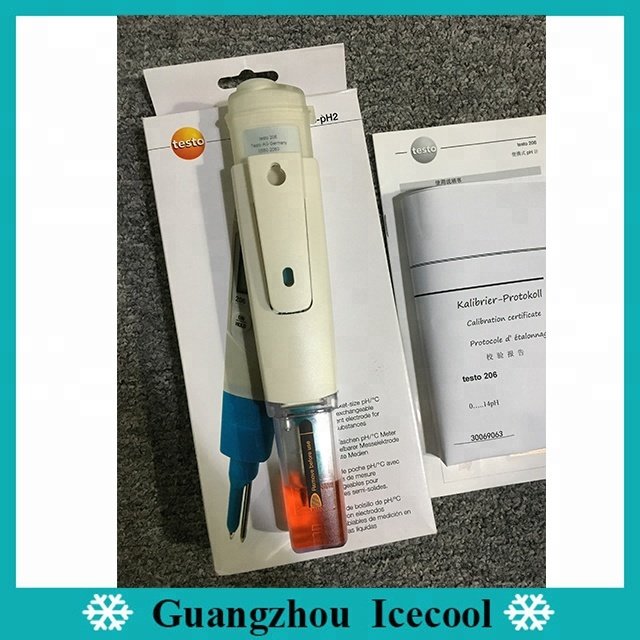 Original Testo 206-pH2 pH meter NO.0563 2062 For milk and fruit semi-solid media