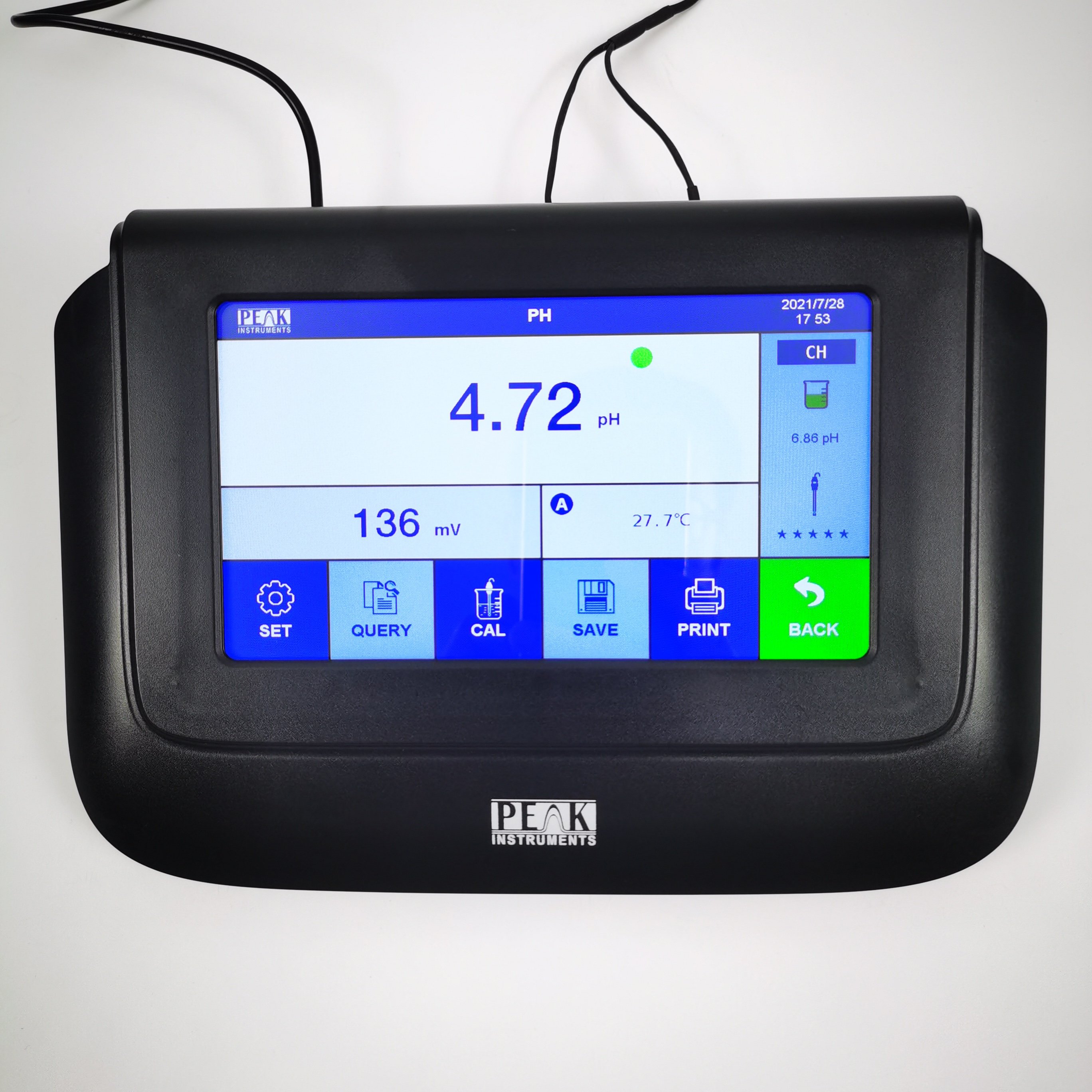 Low Price 3 Points Calibration Touch Screen Laboratory Digital Ph Meters