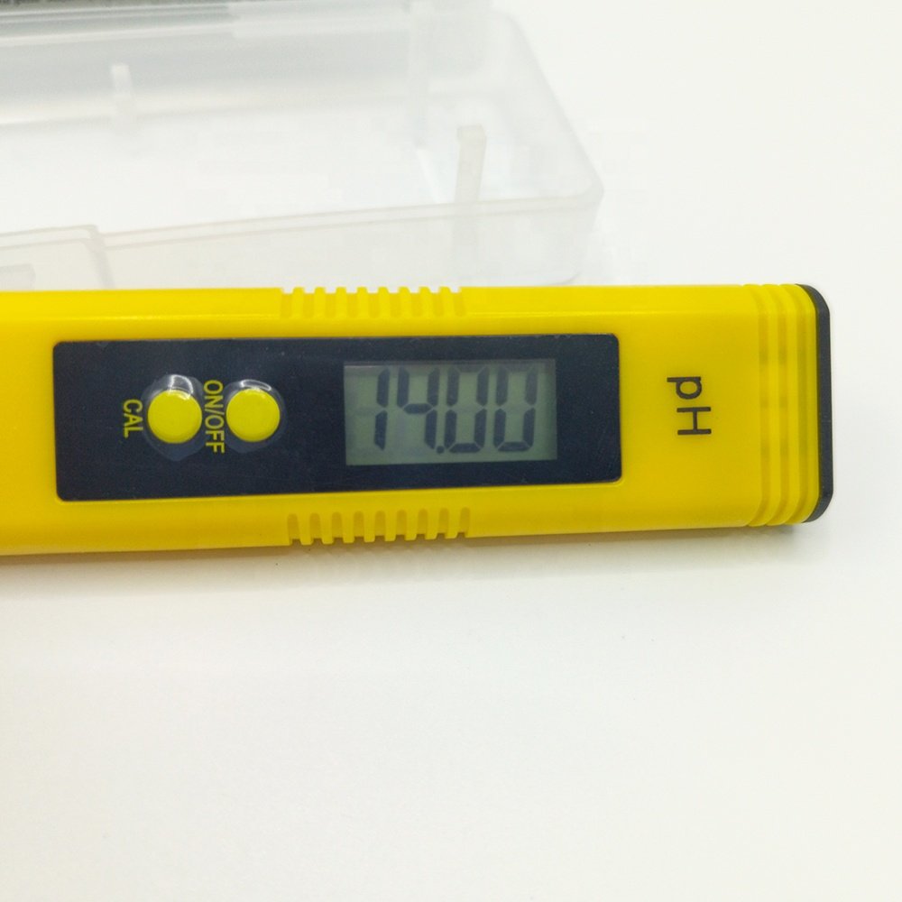 Handheld Digital pH Tester Pen 0.1 Accuracy 0-14.0 pH Measurement Range Pen Type pH Meter with Atc for Drinking Water Aquarium