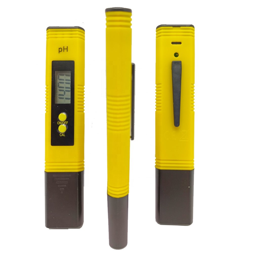 Handheld Digital pH Tester Pen 0.1 Accuracy 0-14.0 pH Measurement Range Pen Type pH Meter with Atc for Drinking Water Aquarium