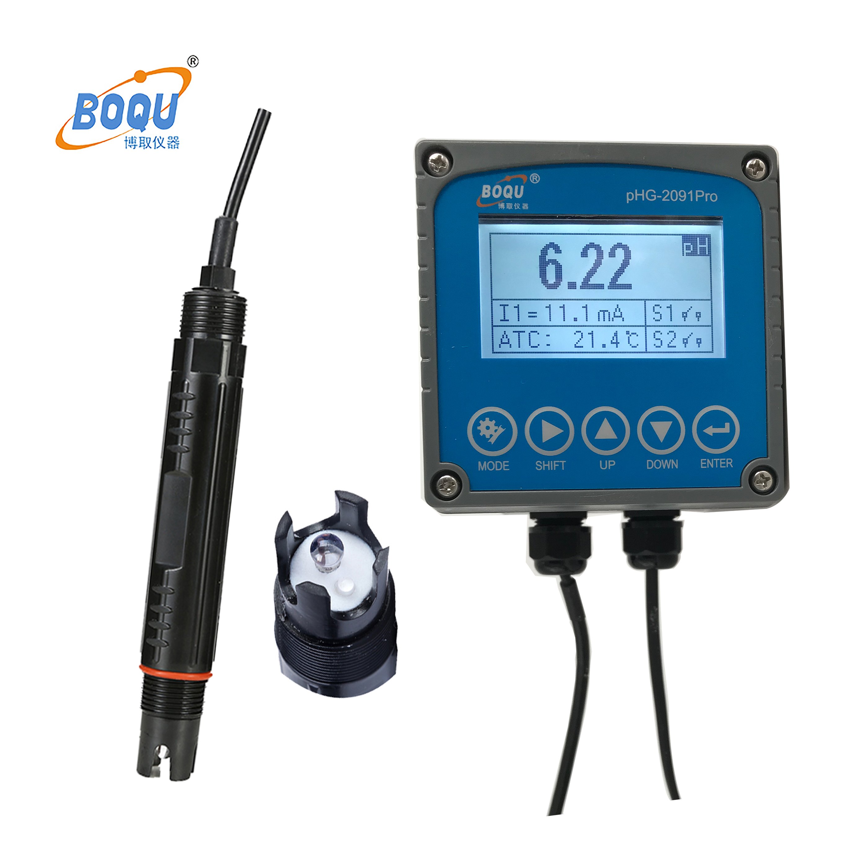 BOQU pHG-2091PRO automatic ph and orp controller and ec controller