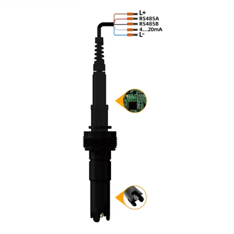 Residual Chlorine Probe Analog Output Free Chlorine Sensor For Swimming Pool Hypochlorous Acid HOCl Test Chlorine Residual