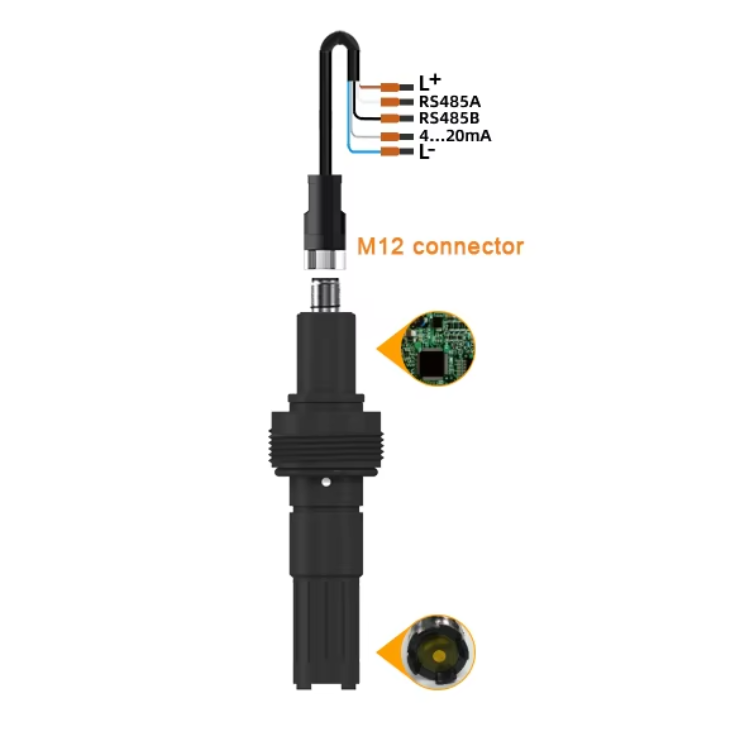 Residual Chlorine Probe Analog Output Free Chlorine Sensor For Swimming Pool Hypochlorous Acid HOCl Test Chlorine Residual