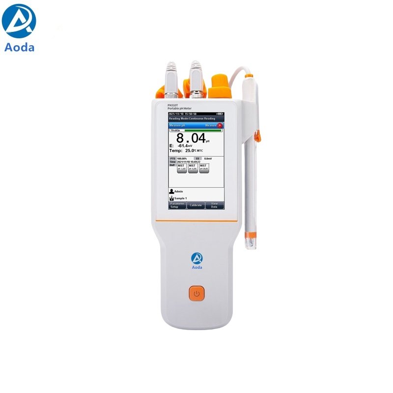 Aoda PH310T LCD touchscreen 1-5 points calibration Portable atc pH Meter