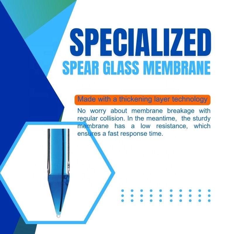 Professional Blade pH Electrode Titanium Alloy Body Spear pH Probe With BNC Connector For Fresh Or Semi-Frozen Food Meat Fish