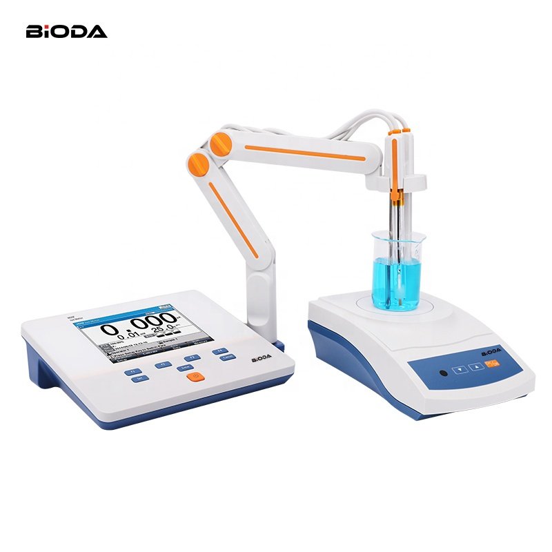 Lab Benchtop F- Cl- Br- I- NO3- BF4- NH4+ ion concentration meter ppm ion analyzer ph meter