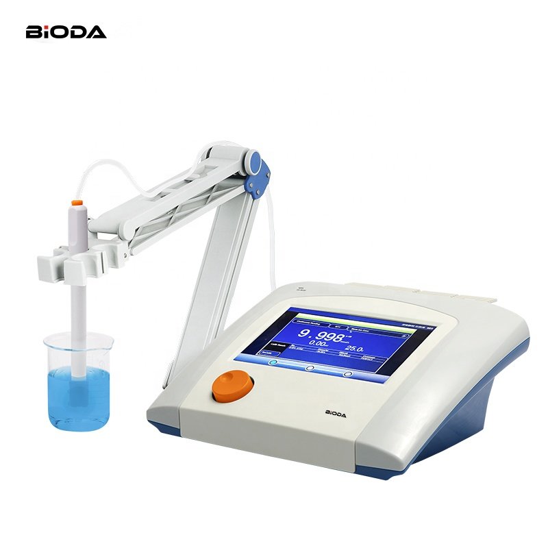 Lab Benchtop F- Cl- Br- I- NO3- BF4- NH4+ ion concentration meter ppm ion analyzer ph meter