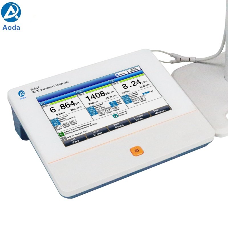 Aoda M500T Precision Laboratory Benchtop pH ORP EC TDS Salinity DO ION Multi-parameter water meter