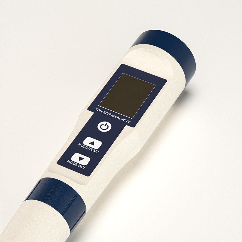 Portable water quality tester Pen 5 in 1 tester pen meter TDS/EC/PH/Salinity value/Temp Digital Water Detector