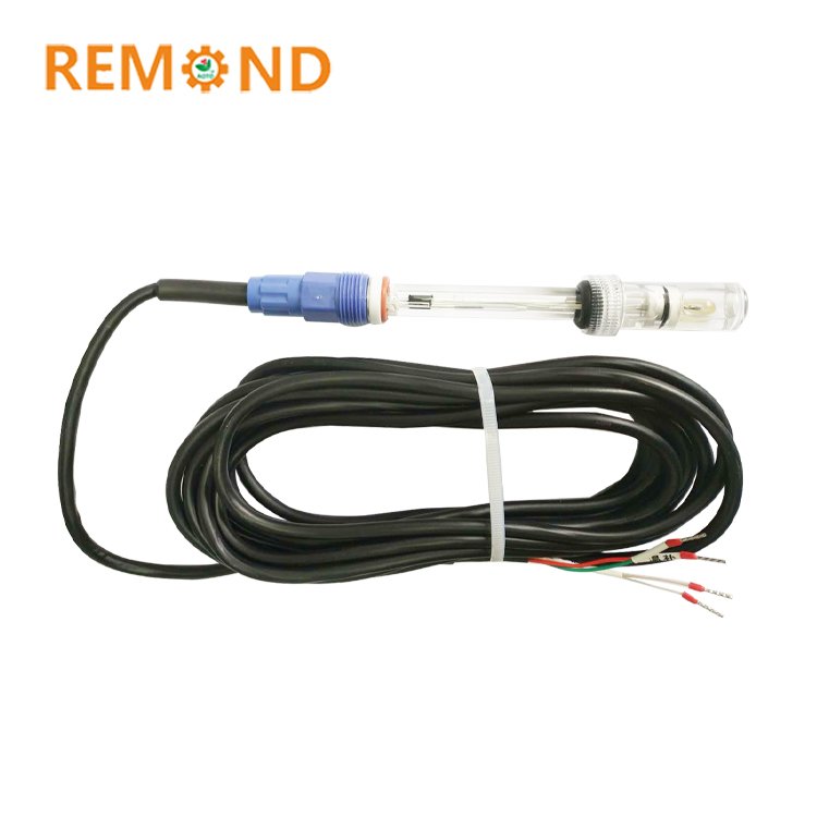 Online high temperature ph glass electrode water ph sensor meter