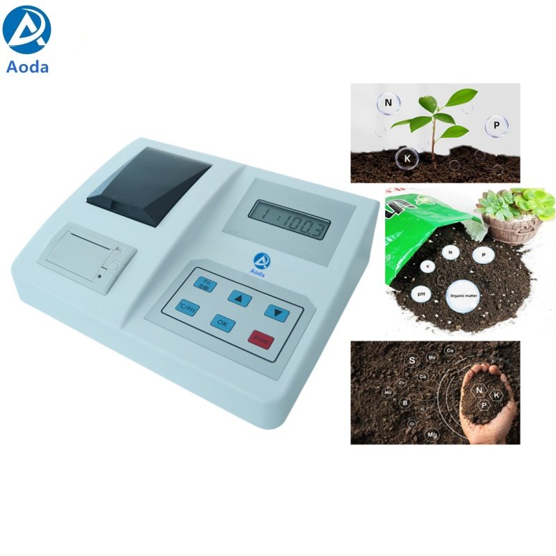 Aoda AD-Q3 Laboratory Soil Fertilizer Plant NPK PH Organic matter test Soil nutrient meter