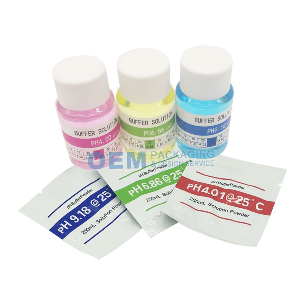 BT-PH Calibration Point 4.00 / 6.86 / 9.18 Ph Buffer Powder Solution For Ph Meter Calibration Buffer Solution