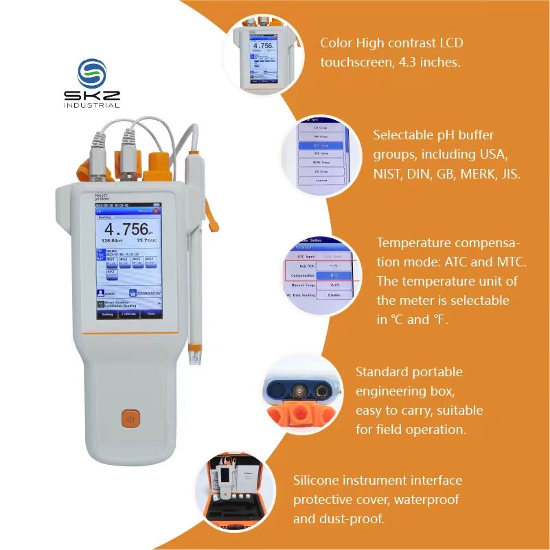 Portable Digital PH510T High Precision pH Meter Customizable OEM Chemistry Laboratory Water Quality Tester TDS Meter Controller