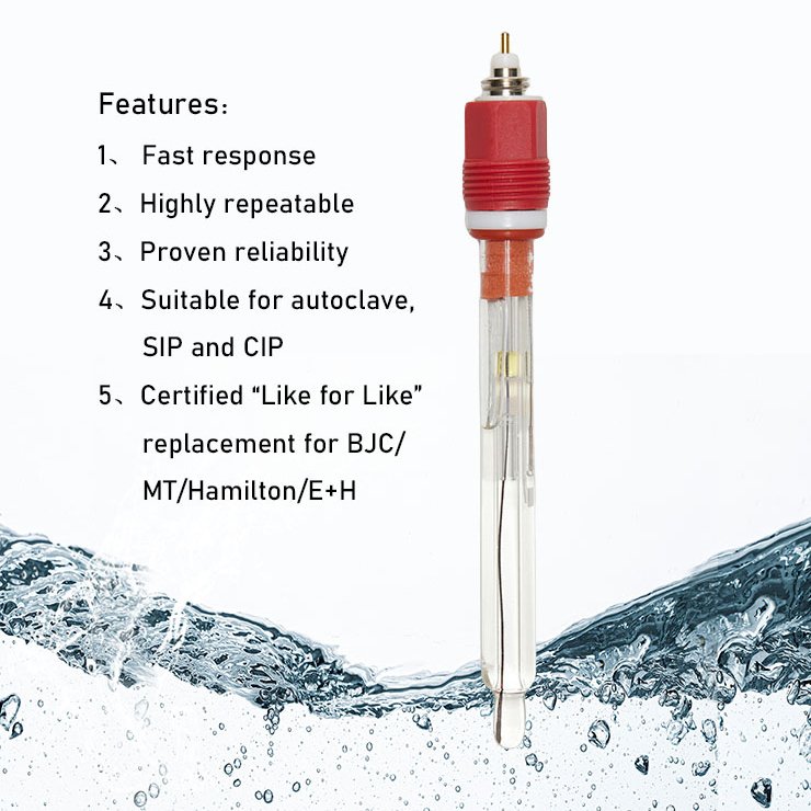 Double Junction Cheap pH sensor with BNC ISO9001 pH electrode for pH meter