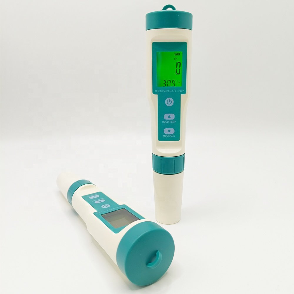 7 in 1 Multifunctional TDS EC pH Salinity SG ORP TEMP Water Quality Tester Pen PH Meter