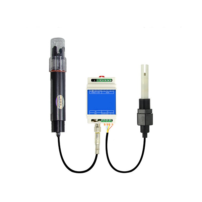 BGT CE 4-20mA 0-5V RS485 Multiparameter 2 in 1 Water Quality Analysis Electrode Water EC PH Probe Sensor for Water Treatment