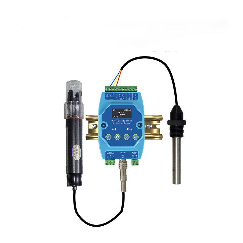 BGT CE 4-20mA 0-5V RS485 Multiparameter 2 in 1 Water Quality Analysis Electrode Water EC PH Probe Sensor for Water Treatment