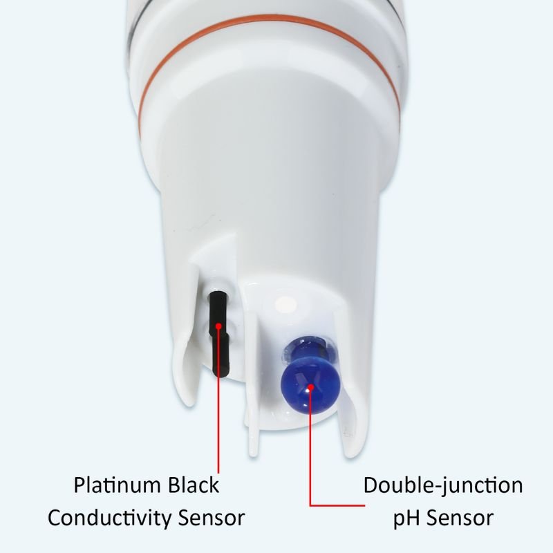 Pocket Multi-Parameter Digital Water Quality Meter Measure pH mV TDS EC Salinity With Bluetooth Wireless Data Storage