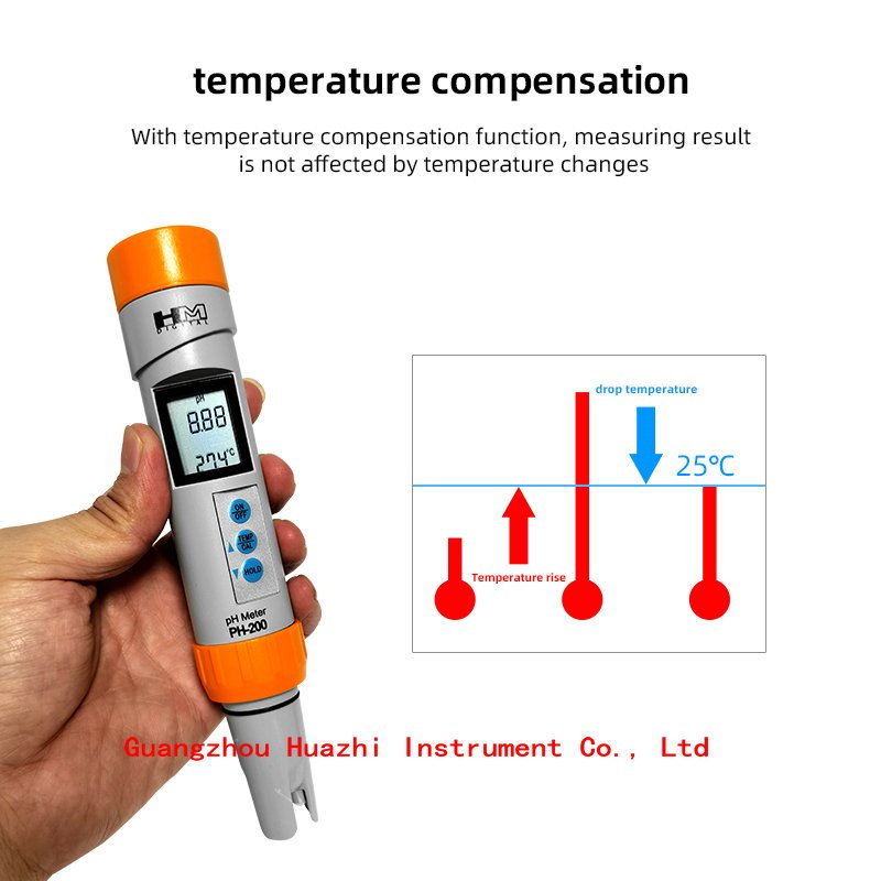HM PH200 Ph test pen ph meter water acidity meter water ph value for Aquarium Pool Water Laboratory with Automatic Calibration