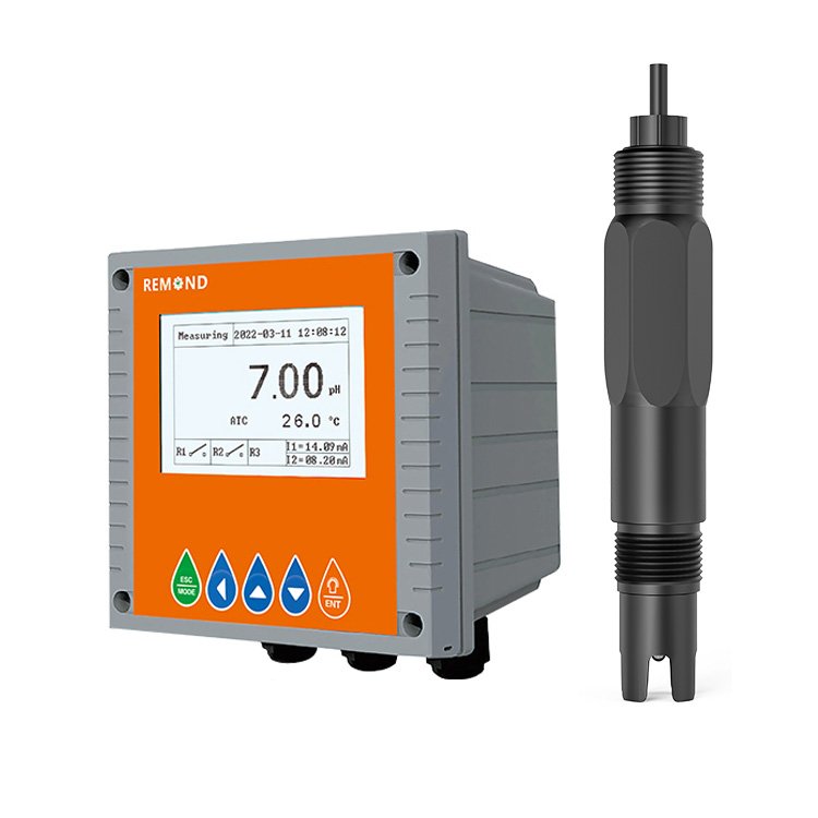 pH Controller With Sensor Industrial Online pH Electrode Sensor For Water Treatment pH Meter Probe