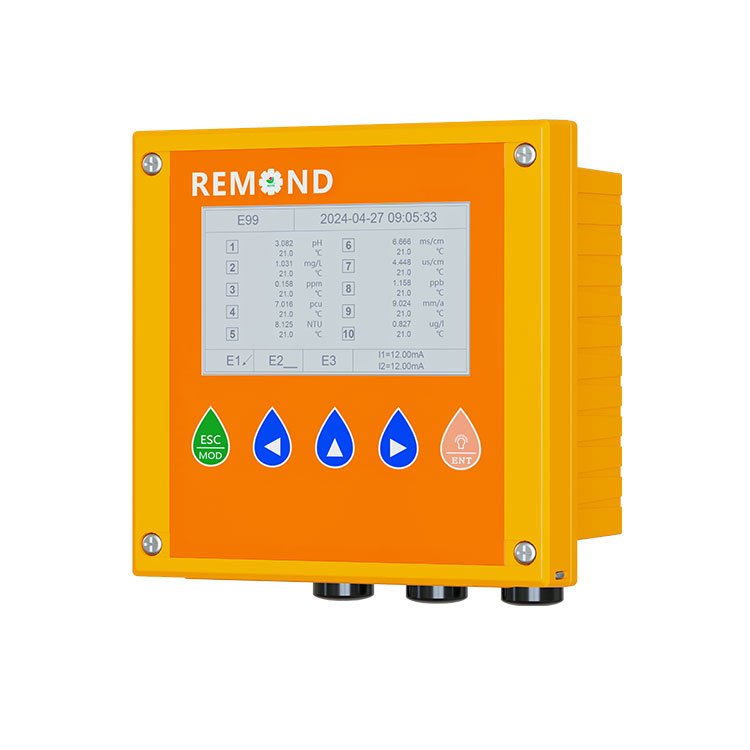 Flow Through Type Turbidity Sensor Digital RS485 PH ORP EC Probe Multiparameter Dissolved Oxygen Chlorine Sensor