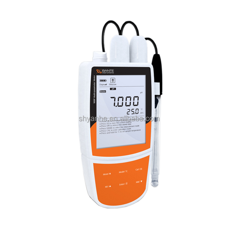 Bante901P LCD Display Automatic Portable ec and ph meter