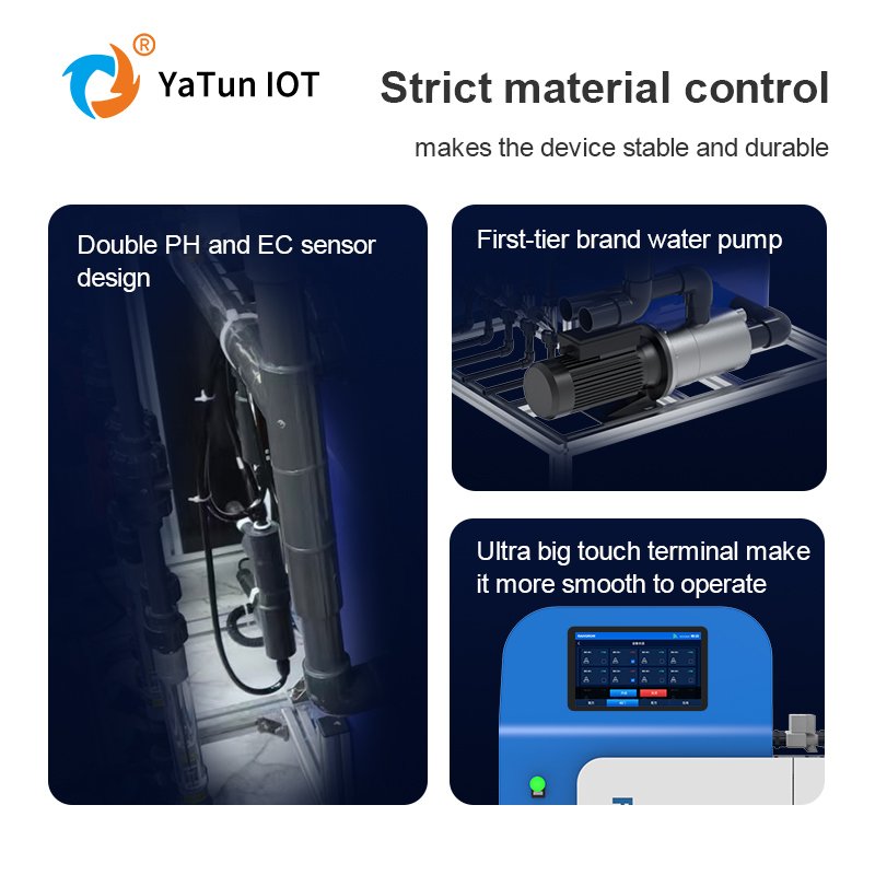 automatic Greenhouse hydroponics smart farming irrigation systems fertigation machine