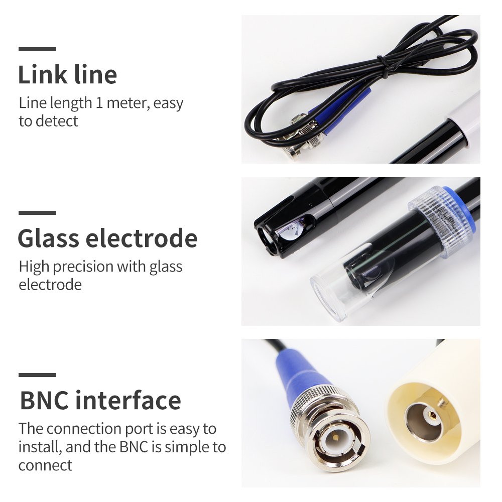 New Arrivals PH Electrode Replacement PH Probe Meter for Water Aquarium Electrode Test BNC Connector