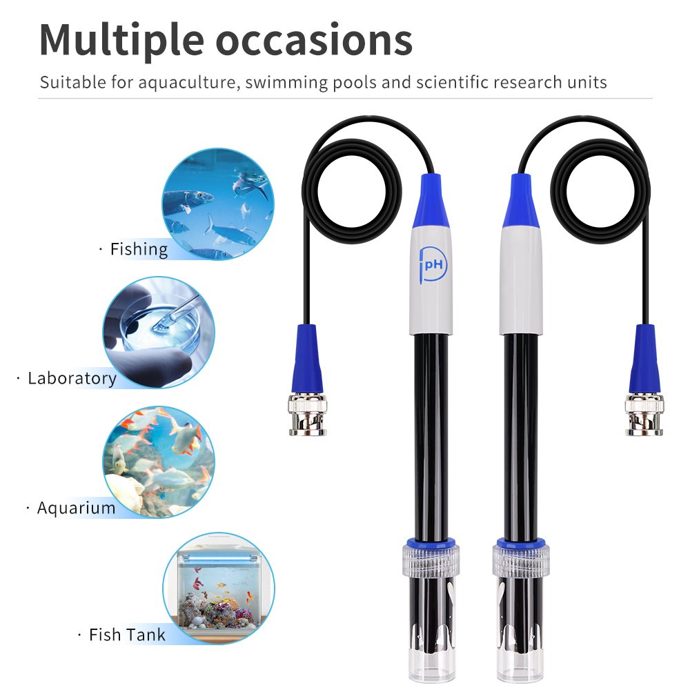 New Arrivals PH Electrode Replacement PH Probe Meter for Water Aquarium Electrode Test BNC Connector
