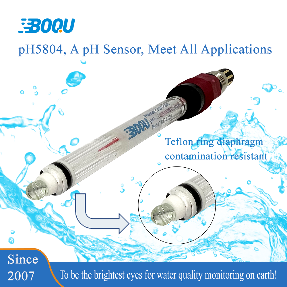High Quality Low Ionic Medium Water Quality Monitoring Two-cavity structure reference system 0-14pH Glass orp probe