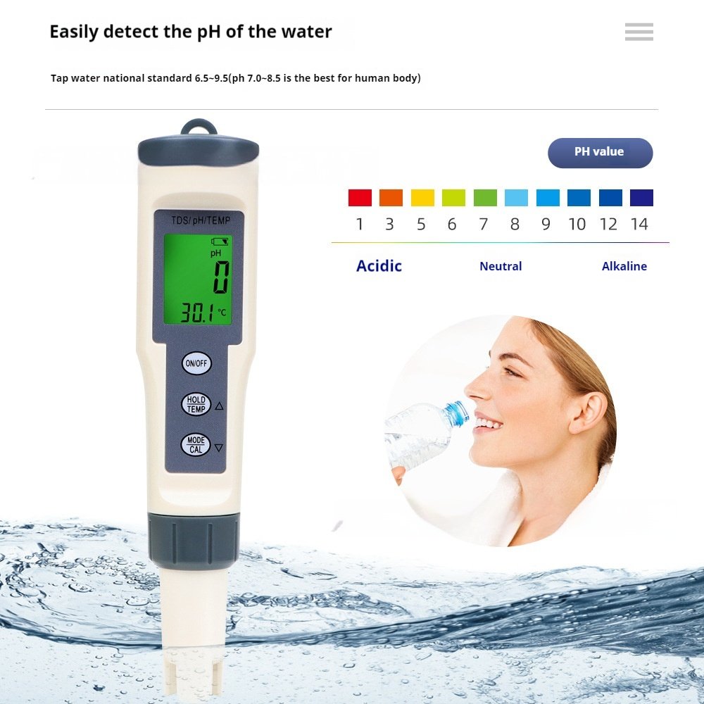 Multi Functional Water Testing Pen for pH EC TDS and Salinity