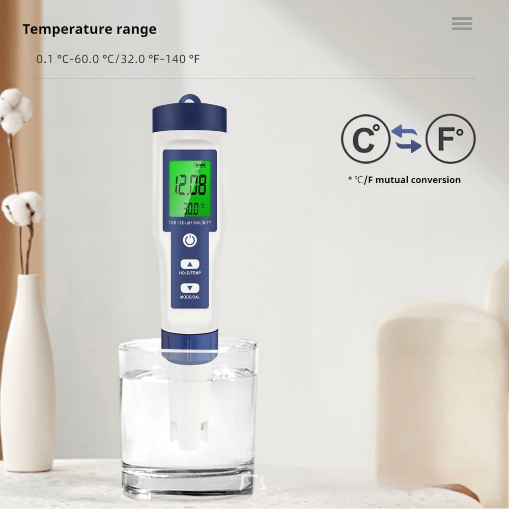 Multi Functional Water Testing Pen for pH EC TDS and Salinity