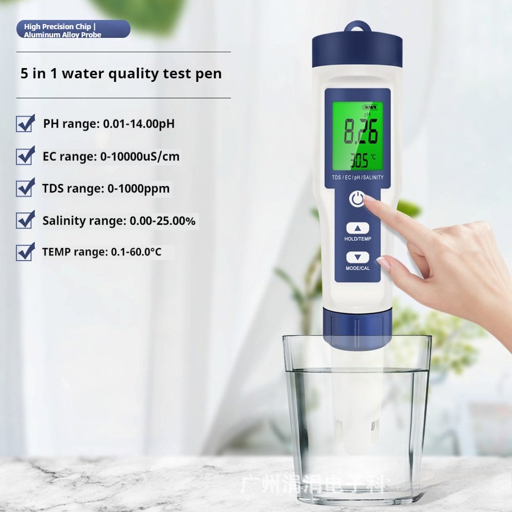 Multi Functional Water Testing Pen for pH EC TDS and Salinity