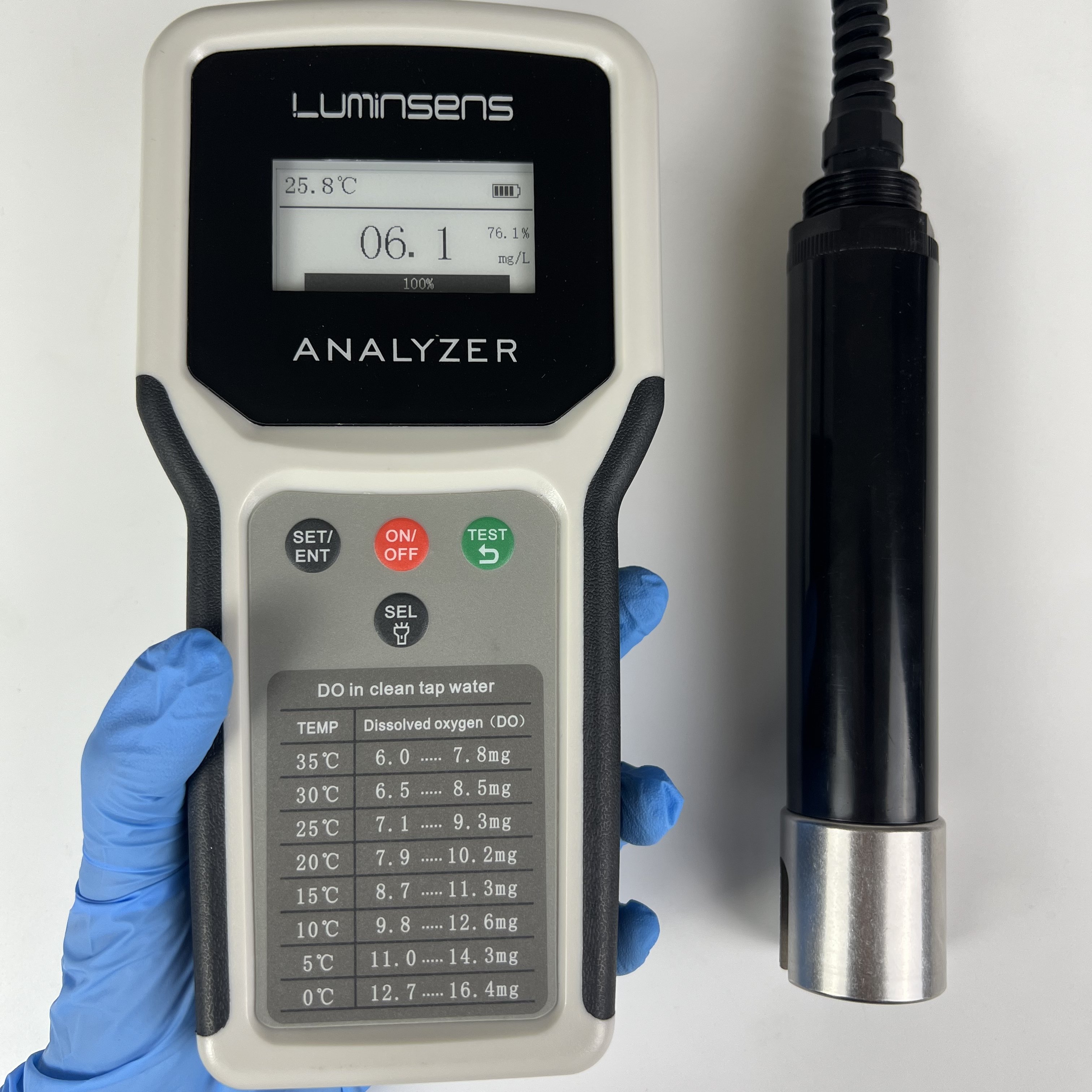 Hot sales oxygen meter in water aquarium optical do meter for aquaculture